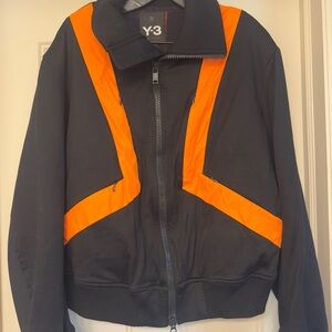 Y-3 Men's Bold Black and Orange Bomber Jacket